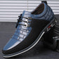 Chaussures Homme Grande Taille en Cuir Noir - Chaussures Habillées et Décontractées