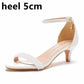 "Chaussures de mariée blanches à talons hauts - AOMshop" heel 5cm
