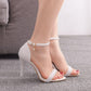 "Chaussures de mariée blanches à talons hauts - AOMshop"
