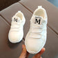 Chaussures de sport pour enfants - Baskets légères et respirantes M White