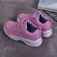 "Chaussures de sport pour filles : baskets enfant rose, antidérapantes et imperméables"