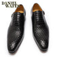 Chaussures habillées pour homme en cuir véritable - Imprimés géométriques - Daniel Wafer