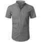 Chemise Homme Plaid en Coton pour le Travail et les Affaires | Slim Fit 2022 Black 1