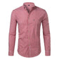 Chemise Homme Plaid en Coton pour le Travail et les Affaires | Slim Fit 2022 Red