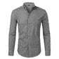 Chemise Homme Plaid en Coton pour le Travail et les Affaires | Slim Fit 2022 Black