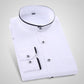 "Chemise pour hommes style chinois avec col mandarin" White