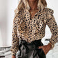 Chemisier Femme V-col Volanté à Pois Khaki