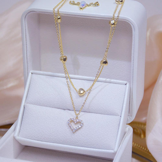 Coeur Collier Brillant