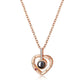 Collier Lettre 100 Langues Je T'aime Projection LV0963-3