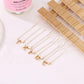 Collier initiale cœur minimaliste pour femme