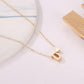 Collier initiale cœur minimaliste pour femme