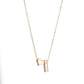 Collier initiale cœur minimaliste pour femme