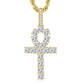 Collier pendentif croix hiphop pour femmes et hommes OHP002