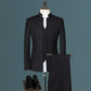 Costume Homme Mariage Business de Haute Qualité avec Veste, Pantalon et Gilet 3 PCS Set black 1