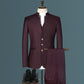Costume Homme Mariage Business de Haute Qualité avec Veste, Pantalon et Gilet