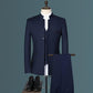Costume Homme Mariage Business de Haute Qualité avec Veste, Pantalon et Gilet 3 PCS Set navy