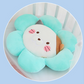 - Coussin Rond avec Fleurs - AOMshop Light Blue Flowers