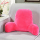 "Coussin en velours côtelé uni avec accoudoir et appui-tête sur AOMshop" Pink