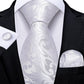 "Cravate pour homme en soie de designer paisley bleu sarcelle DiBanGu" MJ-1163