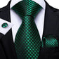 "Cravate pour homme en soie de designer paisley bleu sarcelle DiBanGu" MJ-1608