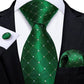 "Cravate pour homme en soie de designer paisley bleu sarcelle DiBanGu" MJ-7383