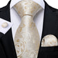 "Cravate pour homme en soie de designer paisley bleu sarcelle DiBanGu" MJ-1167