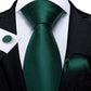 "Cravate pour homme en soie de designer paisley bleu sarcelle DiBanGu" MJ-0830
