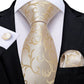 "Cravate pour homme en soie de designer paisley bleu sarcelle DiBanGu" MJ-1117