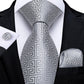 "Cravate pour homme en soie de designer paisley bleu sarcelle DiBanGu" MJ-0484