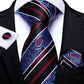 "Cravate pour homme en soie de designer paisley bleu sarcelle DiBanGu" MJ-0499
