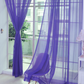 "Curtains modernes en tulle transparent pour salon et chambre - AOMshop" Purple 100×200cm
