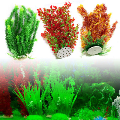 Décor d'aquarium à plantes simulées - AOMshop