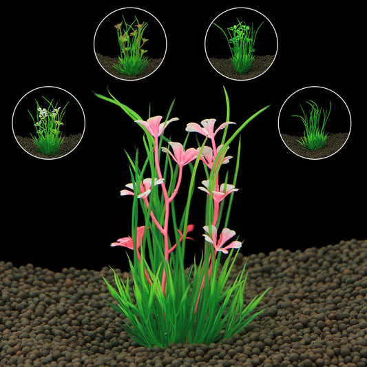 Décoration d'aquarium à plantes simulées - AOMshop