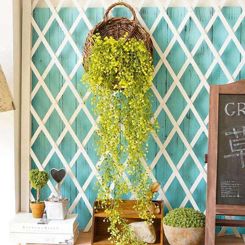 Décoration de jardin - Guirlande de fleurs artificielles en soie de 80cm