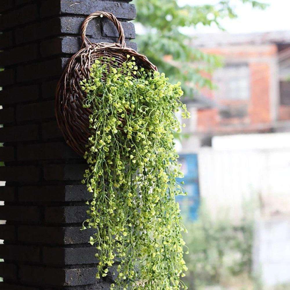 Décoration de jardin - Guirlande de fleurs artificielles en soie de 80cm