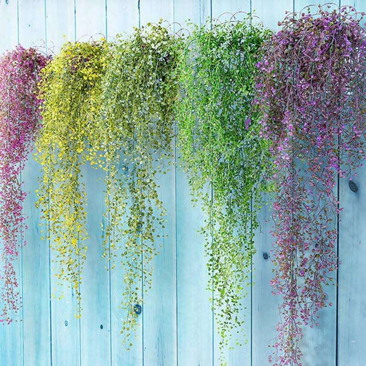 Décoration de jardin - Guirlande de fleurs artificielles en soie de 80cm