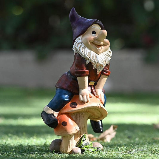 Décoration de jardin nain cartoon créatif en résine