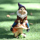 Décoration de jardin nain cartoon créatif en résine M 10x7.5x18cm A