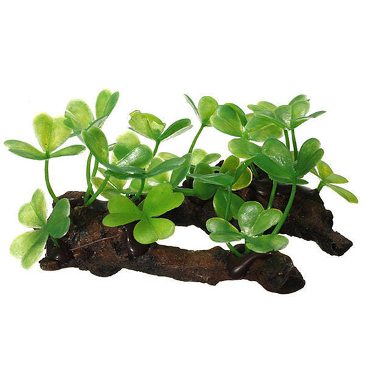Décoration de plante simulée en herbe et bois - AOMshop