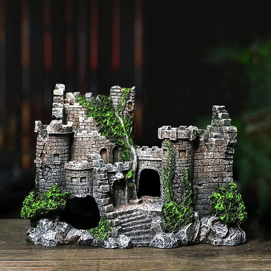 Décoration en résine pour aquarium - AOMshop Castle