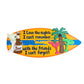 Décoration murale avec des planches de surf en bois chez AOMshop W style 42X16.6X1cm