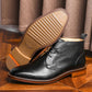 Desai Men Motorcycle Boots - Bottes Militaires en Cuir Véritable US size design Black