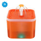 Distributeur automatique d'eau pour animaux de compagnie 087 Orange Free Size