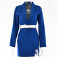 "Ensemble Blazer et Jupe Courte pour Femme"