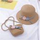 Ensemble chapeau d'été et sac pare-soleil pour enfants | AOMshop Khaki One size