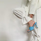 "Ensemble pour femmes : blazer à col en V et pantalon taille haute ajustable"
