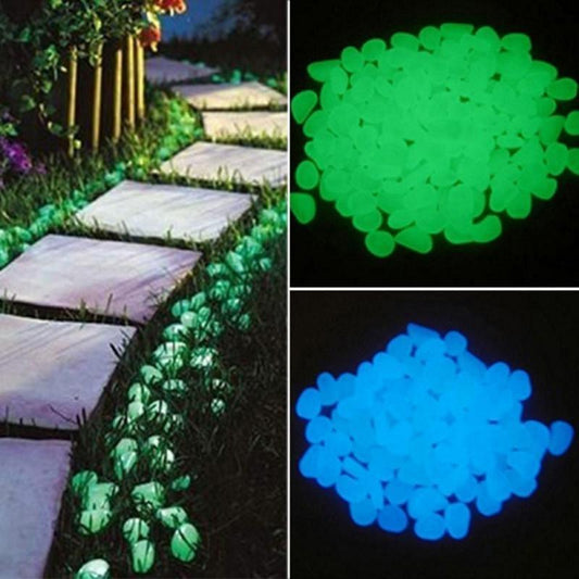 Galets lumineux pour jardin