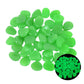 Galets lumineux pour jardin Green1