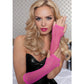 Gants de punk à demi-doigts pour soirées | AOMshop Rose red