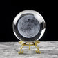 Globe de neige en verre, modèle miniature de système solaire gravé au laser metal G base